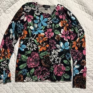 august silk top large womens